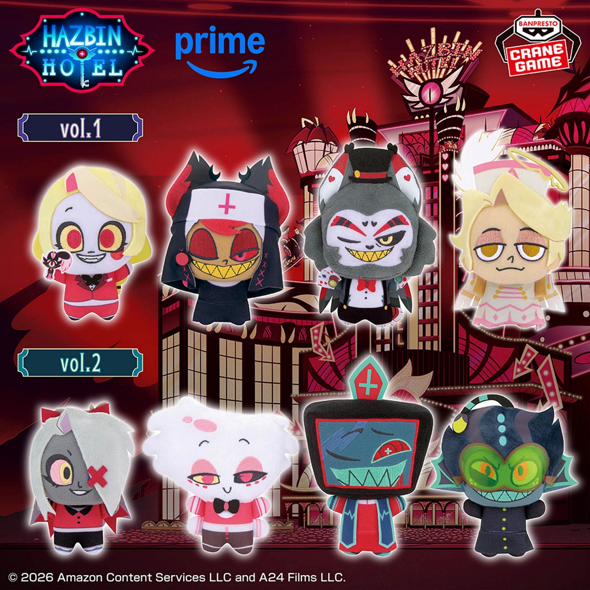 ハズビン・ホテルへようこそ】ぬいぐるみvol.1・vol.2のオンクレ入荷 