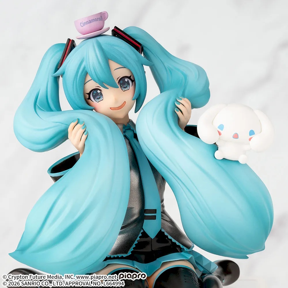 初音ミク×シナモロール】ちょこのせ プレミアムフィギュアのオンクレ