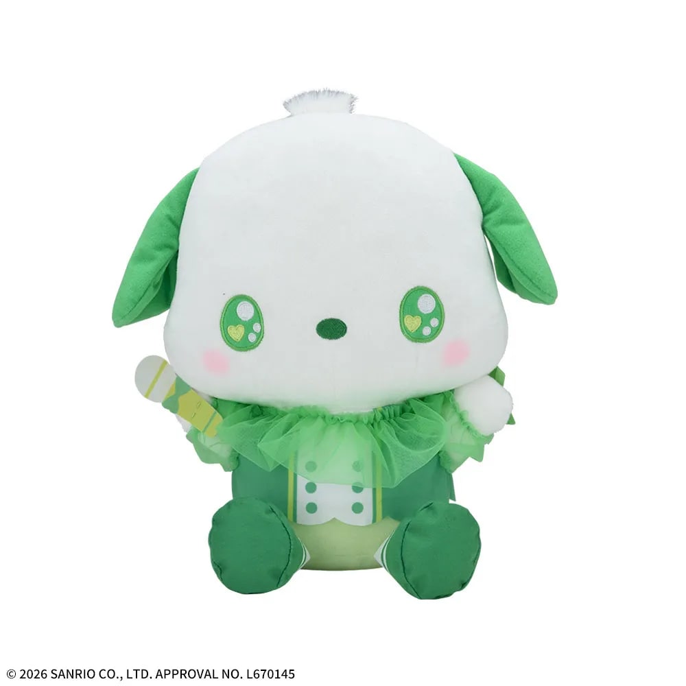 ゆるかわ サンリオキャラクターズ Lぬいぐるみ‐ポチャッコ‐ Stand Up Dream！のプライズ画像