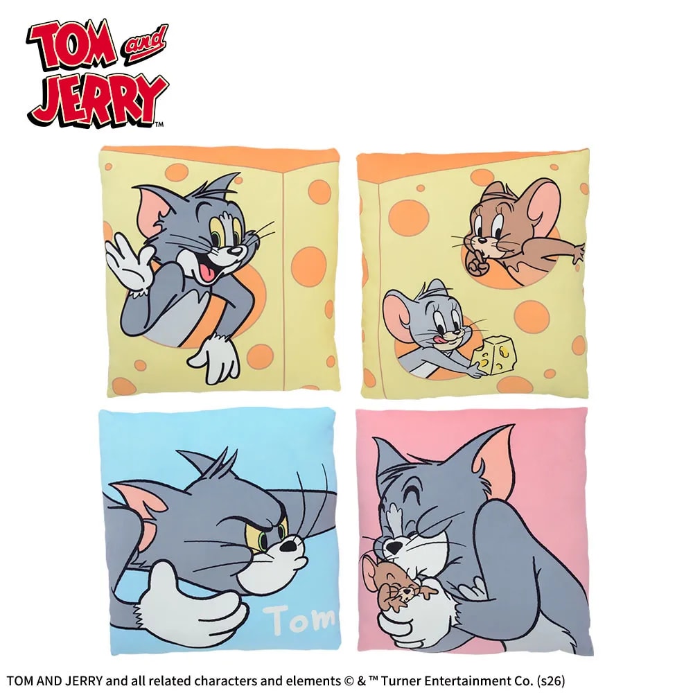 トムとジェリー スーパーギガザッカぐらもっちクッションのプライズ画像