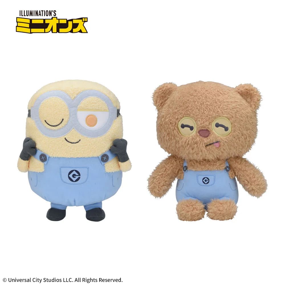 ミニオン Lぬいぐるみ‐ボブ&ティム‐ オーバーオールのプライズ画像