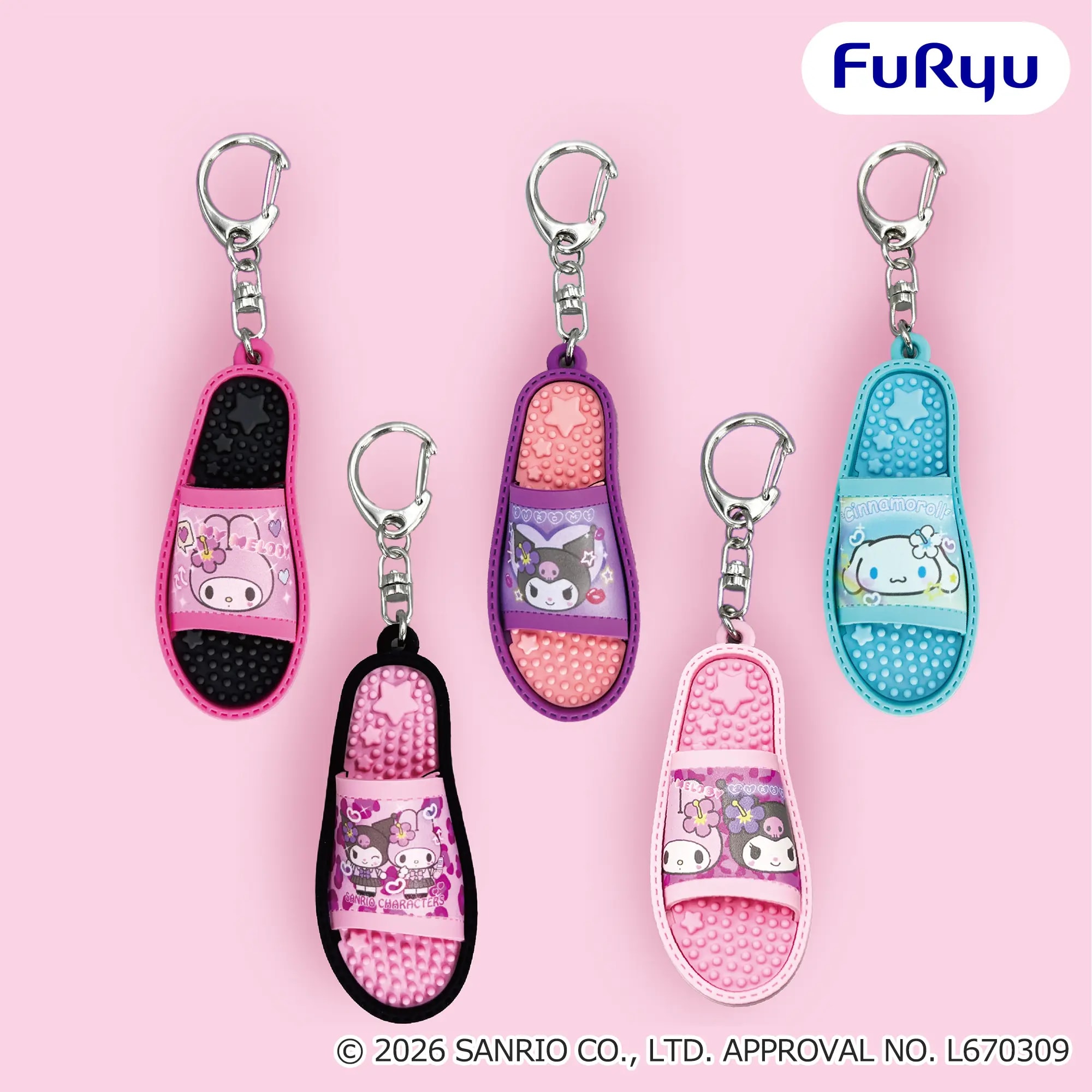 サンリオキャラクターズ ギャルっぽサンダルマスコットのプライズ画像