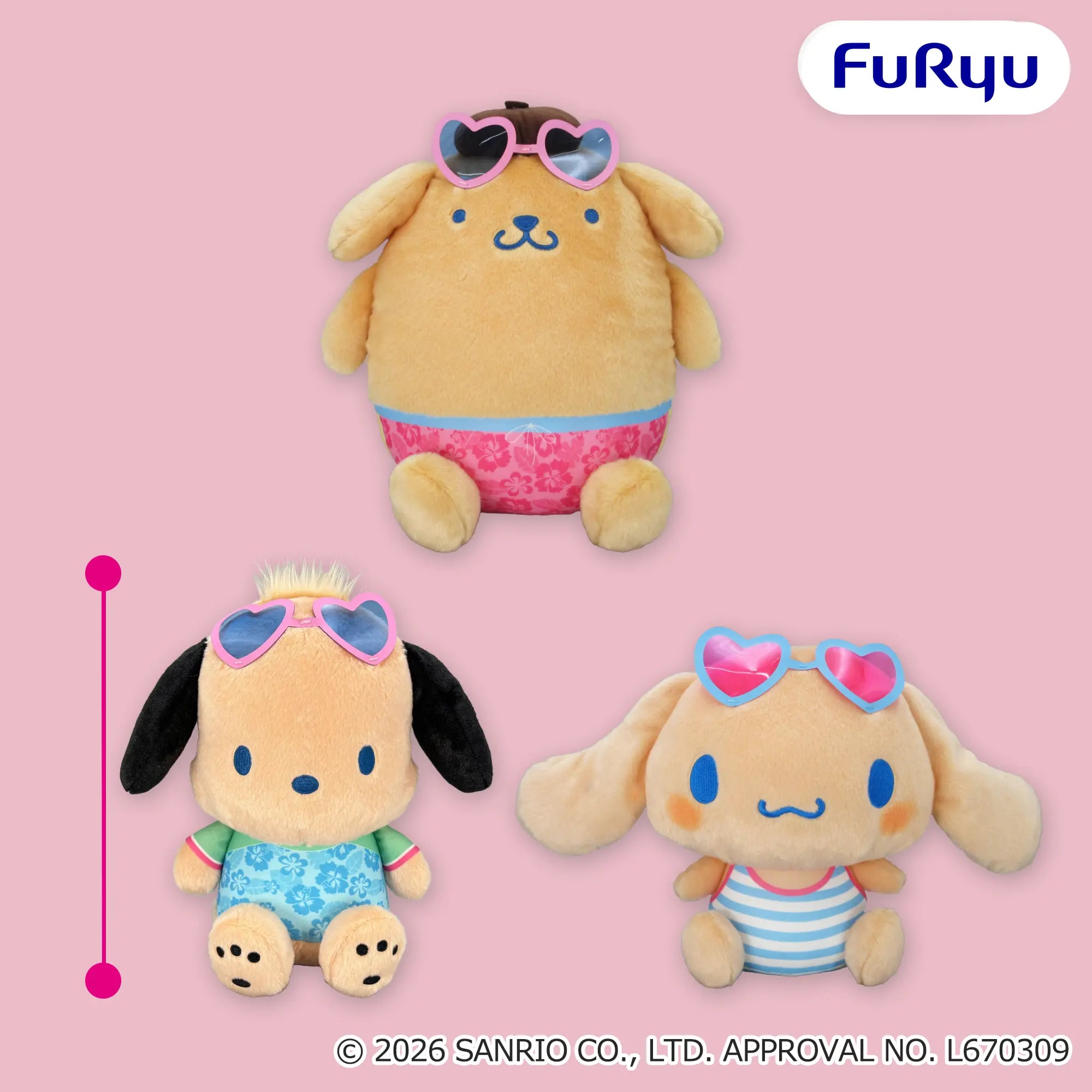 サンリオキャラクターズ こんがり日焼けBIGぬいぐるみvol.1のプライズ画像