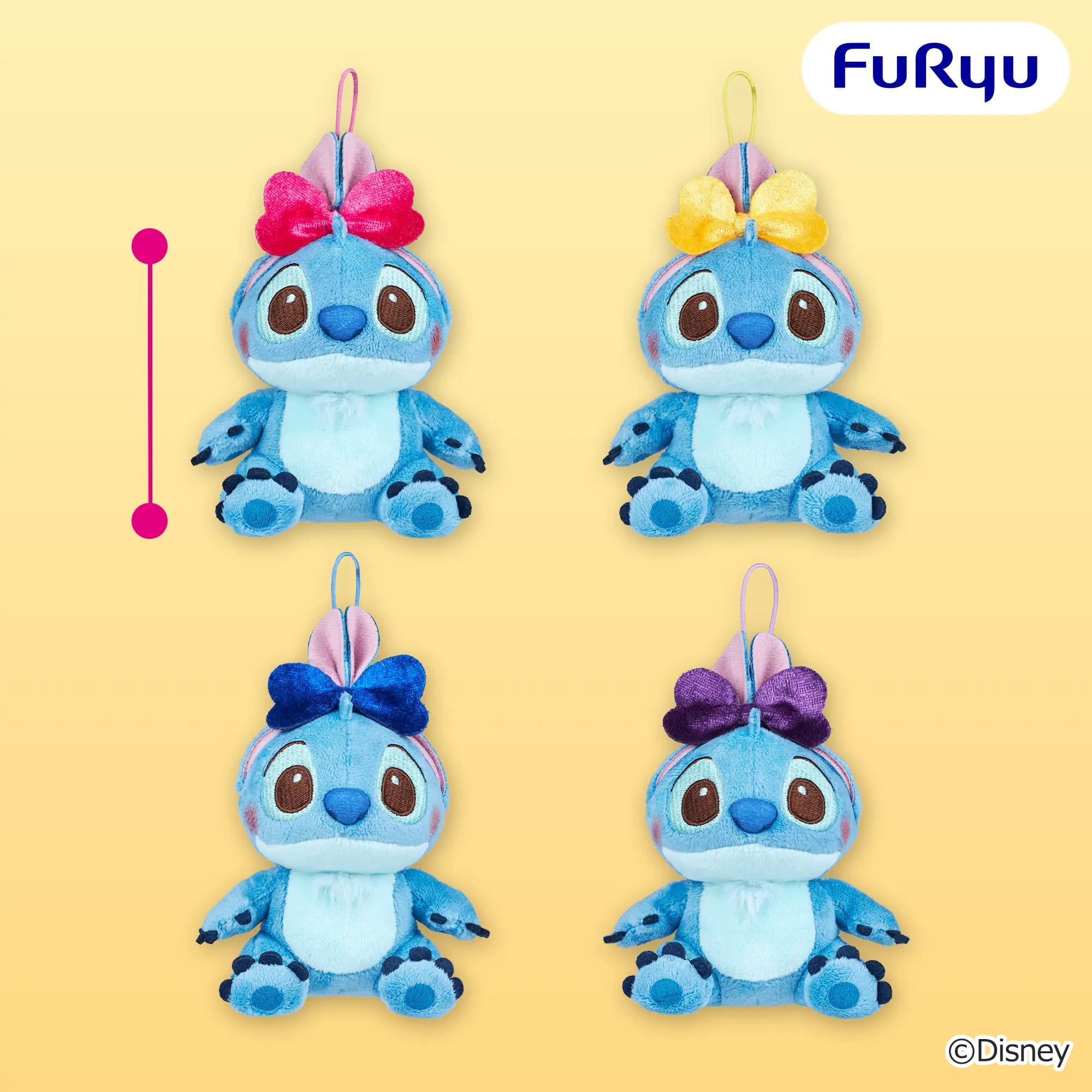 ディズニー スティッチ FukuFuku うさ耳むすびマスコットのプライズ画像