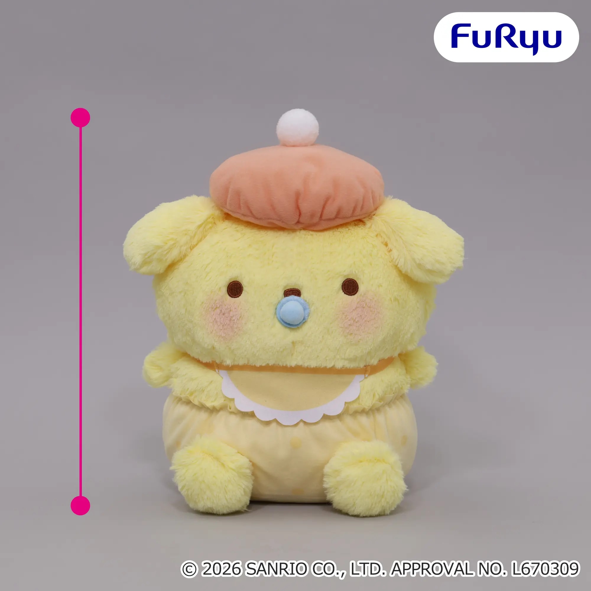 ポムポムプリン ベビーエンジェルBIGぬいぐるみのプライズ画像