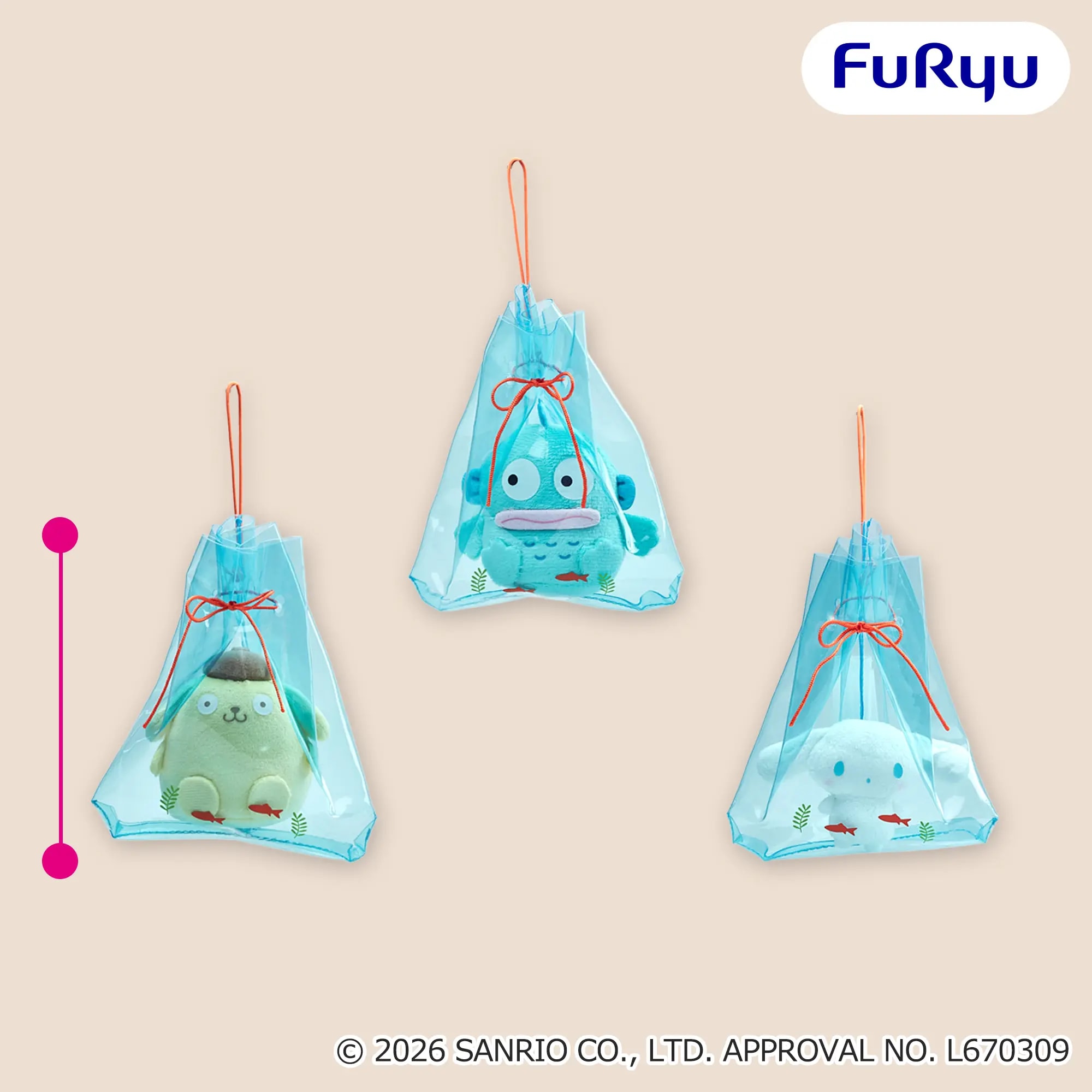 サンリオキャラクターズ すくわれちゃった！マスコットのプライズ画像