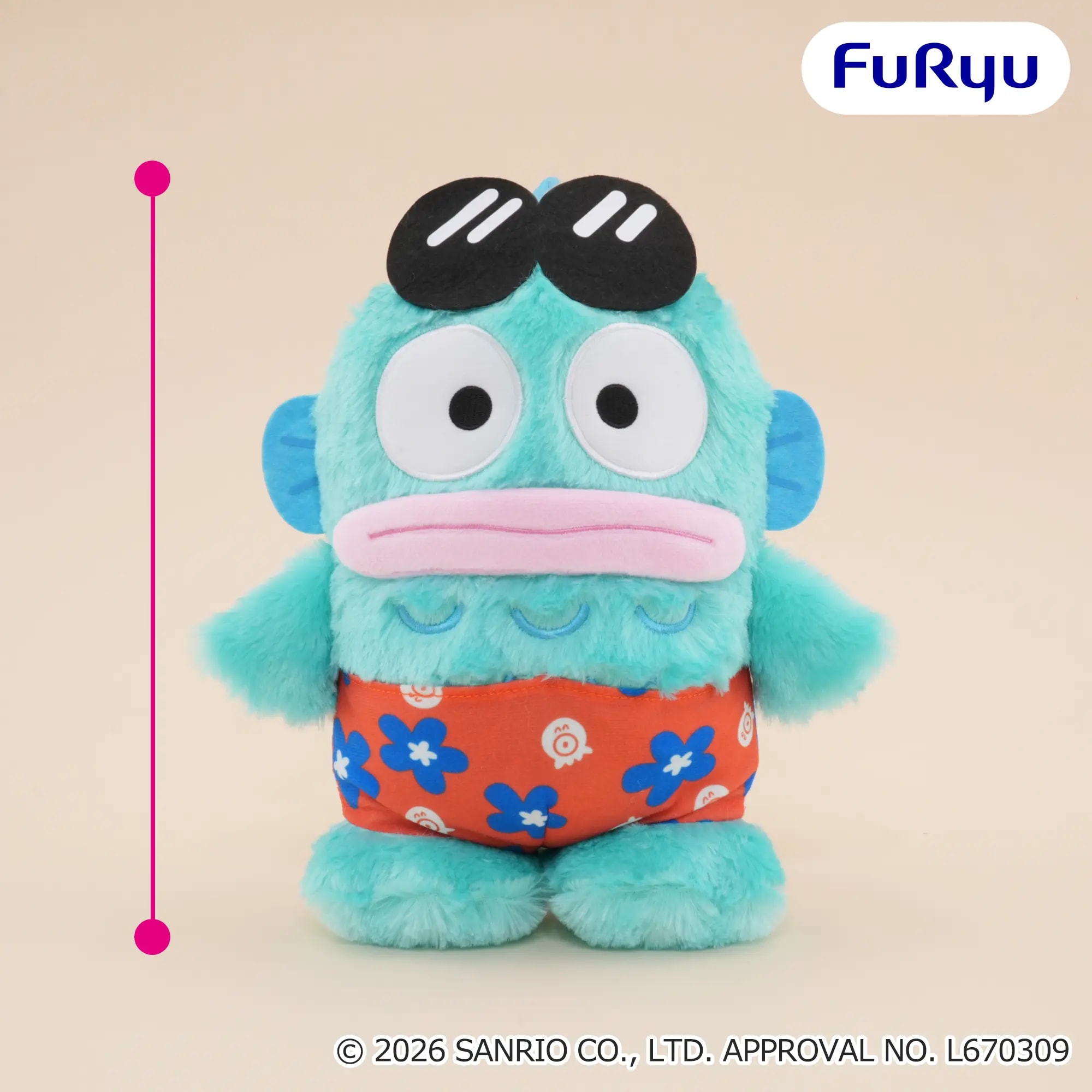 ハンギョドン サングラスBIGぬいぐるみのプライズ画像