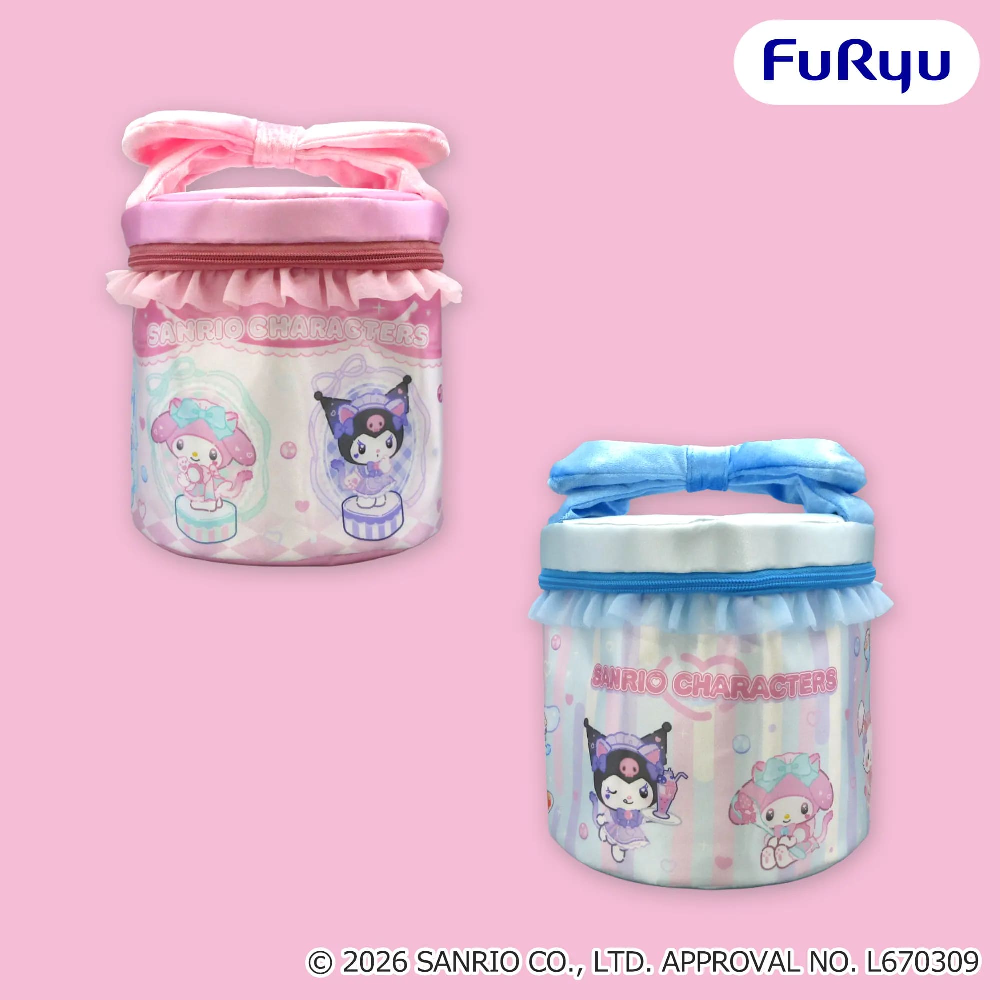 サンリオキャラクターズ ねこみみメイドバニティポーチのプライズ画像