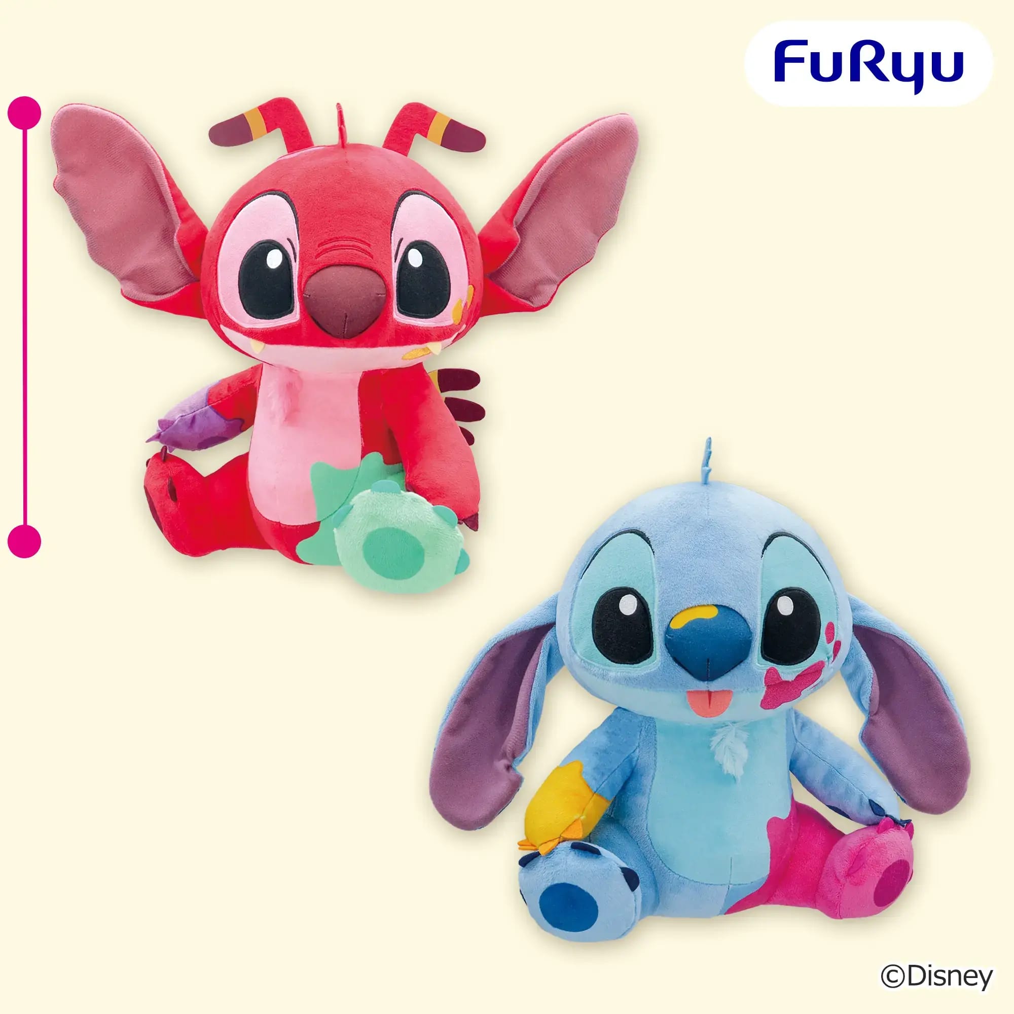 ディズニー スティッチ Splash Color！ BIGぬいぐるみのプライズ画像