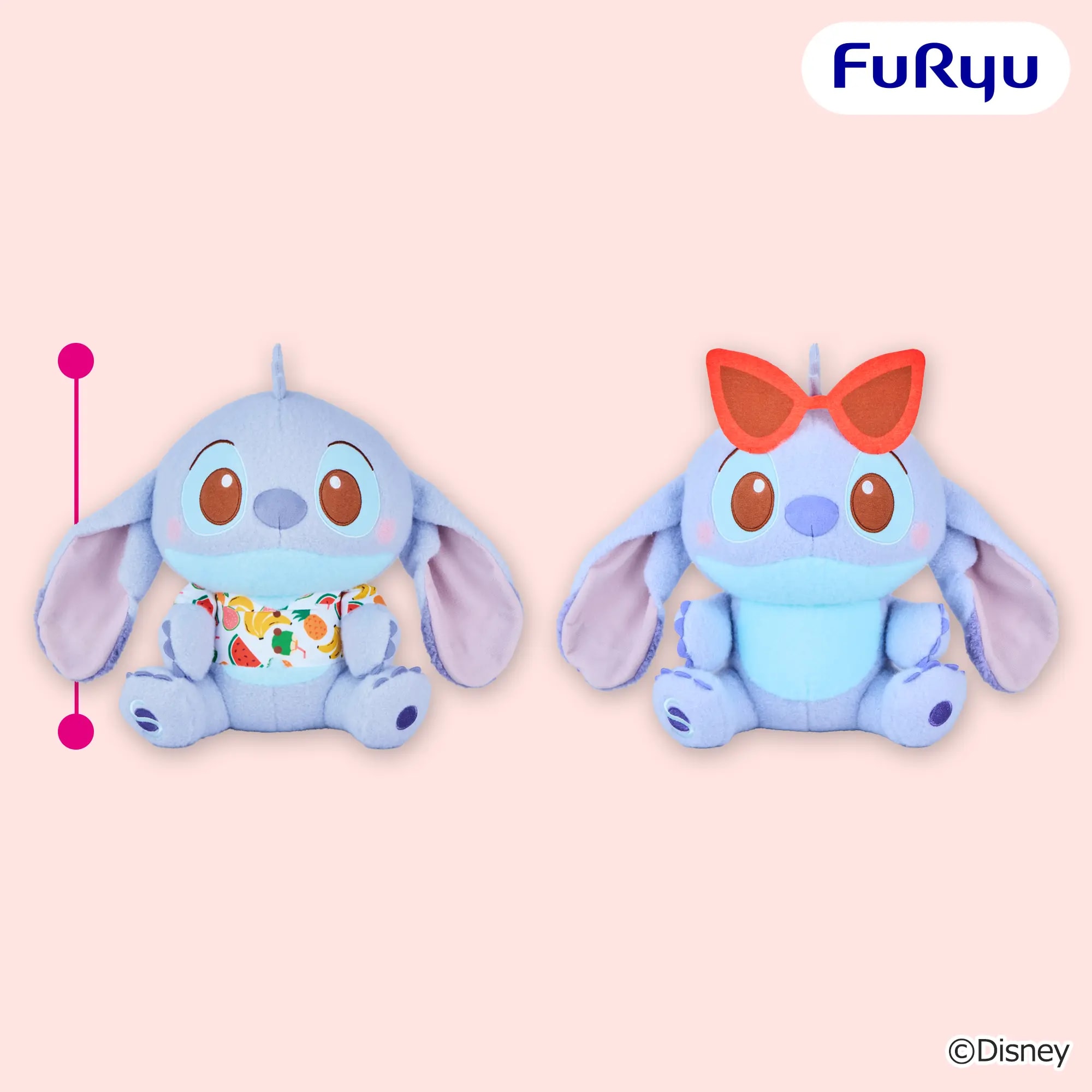 ディズニー スティッチ ミルキーボア BIGぬいぐるみ ～アロハシャツ＆サングラス～のプライズ画像
