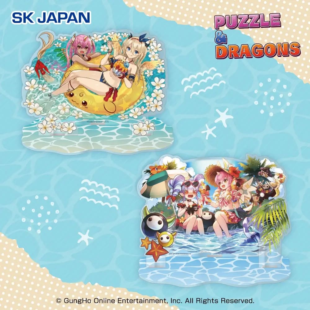 パズル＆ドラゴンズ ジオラマBIGアクリルスタンド（水着Ver）のプライズ画像