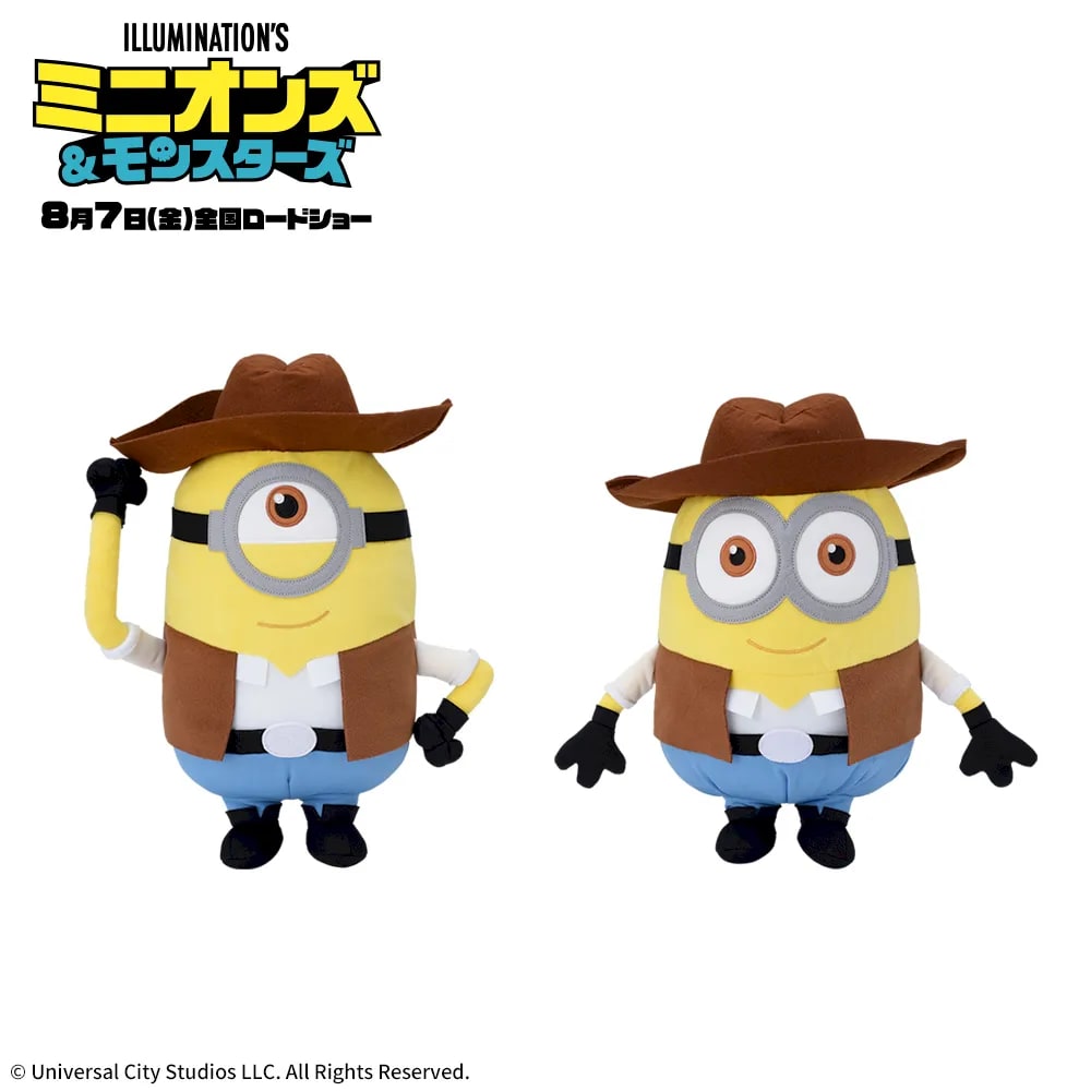 ミニオンズ＆モンスターズ Lぬいぐるみ カウボーイのプライズ画像