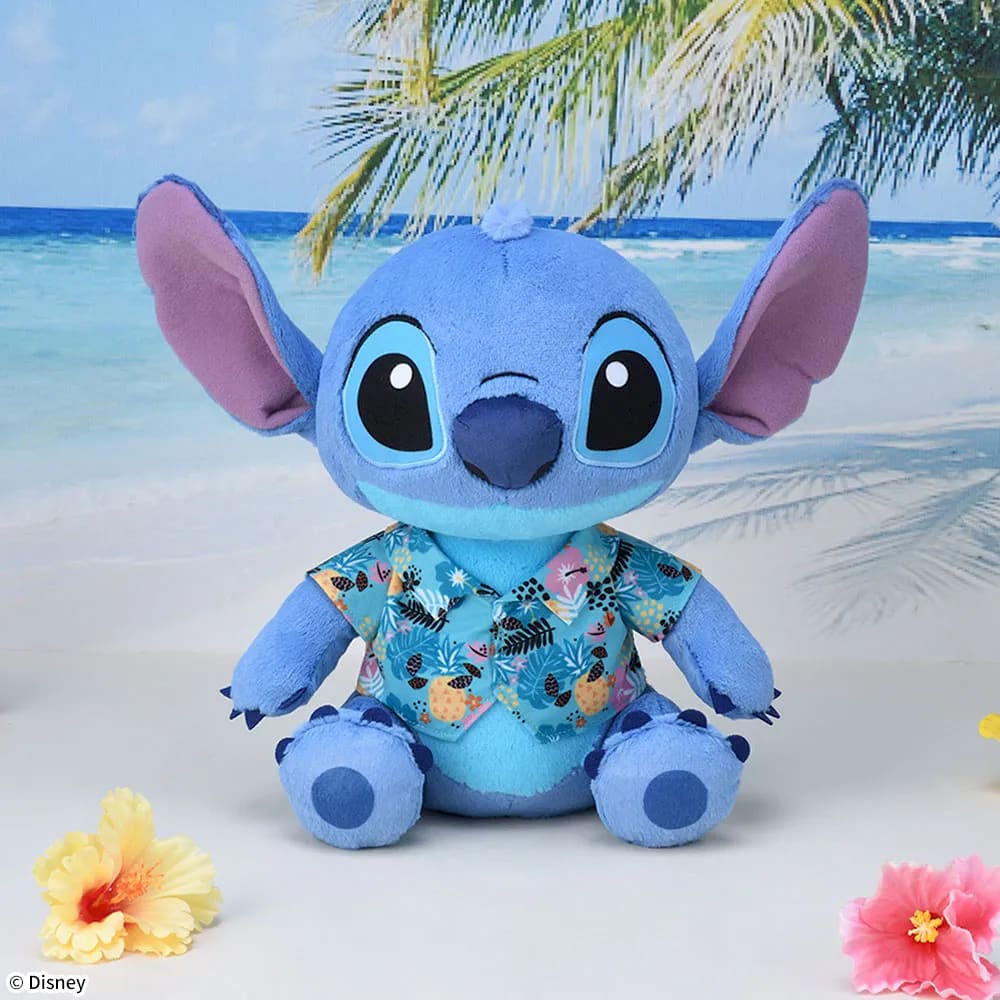 ディズニー スティッチ Lぬいぐるみ アロハシャツVer.のプライズ画像