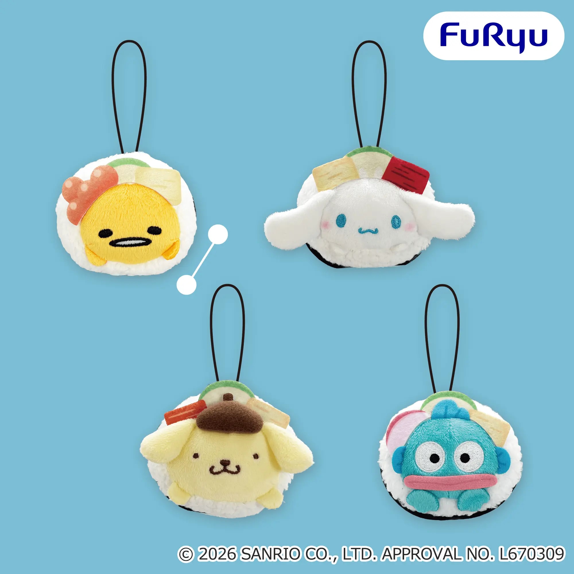 サンリオキャラクターズ 巻き寿司マスコットのプライズ画像