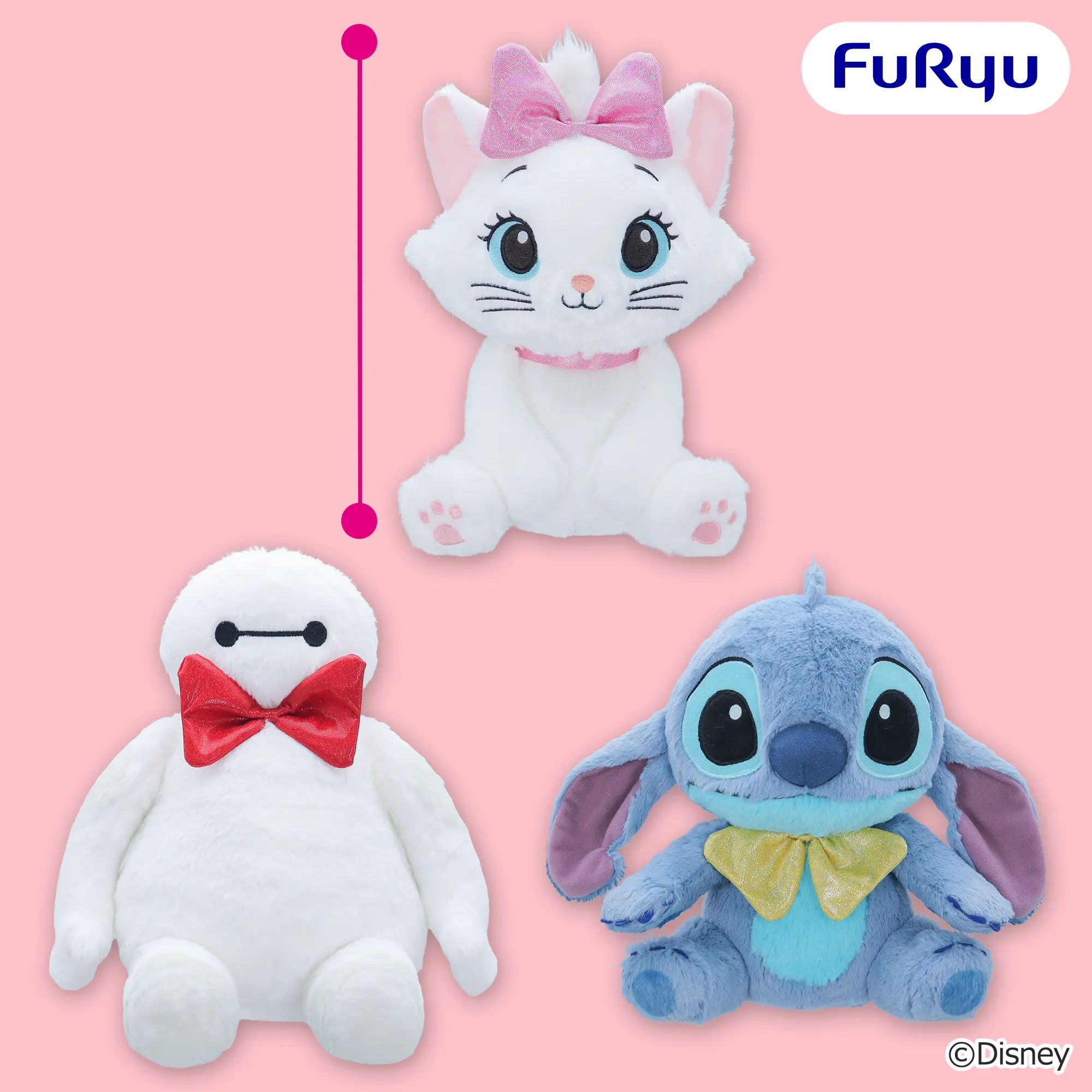 ディズニーキャラクター キラキラリボンBIGぬいぐるみのプライズ画像