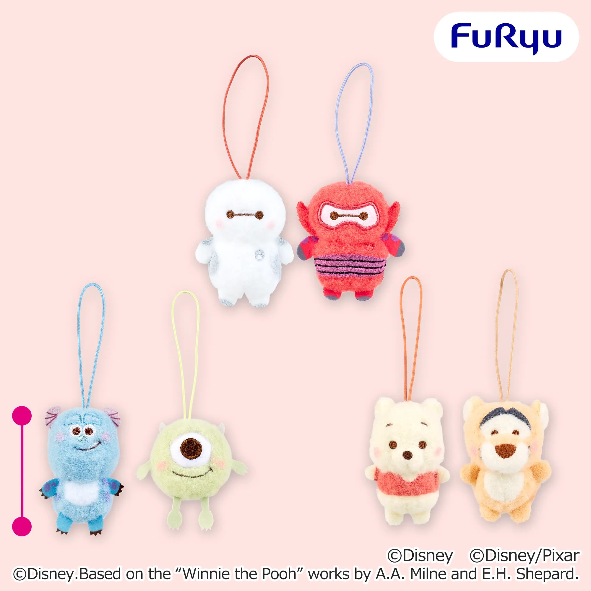 ディズニー＆ピクサーキャラクター ミルキーボアプチ ペアマスコットのプライズ画像