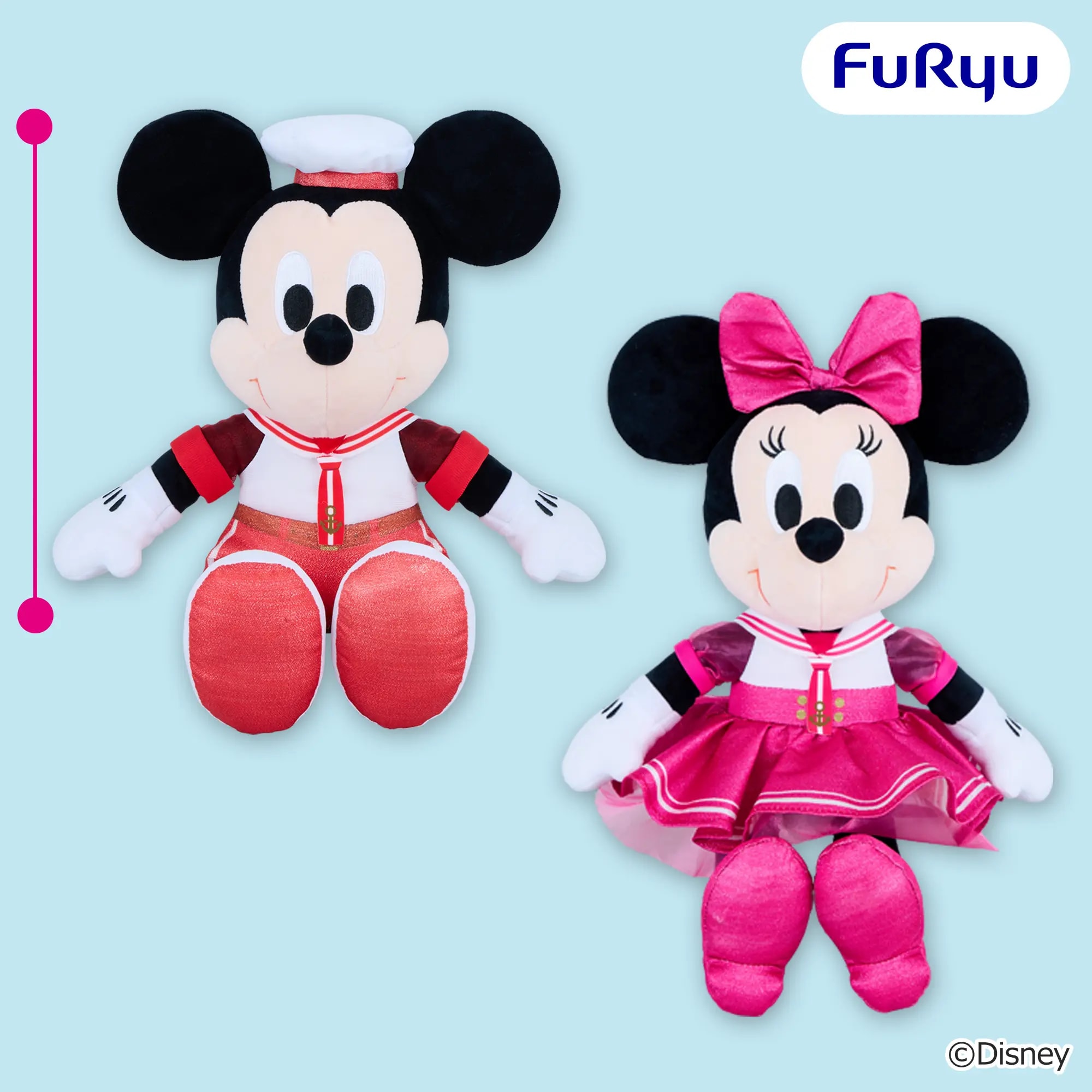 ミッキーマウス＆ミニーマウス #MY推しDAYS サマーライブ BIGぬいぐるみのプライズ画像