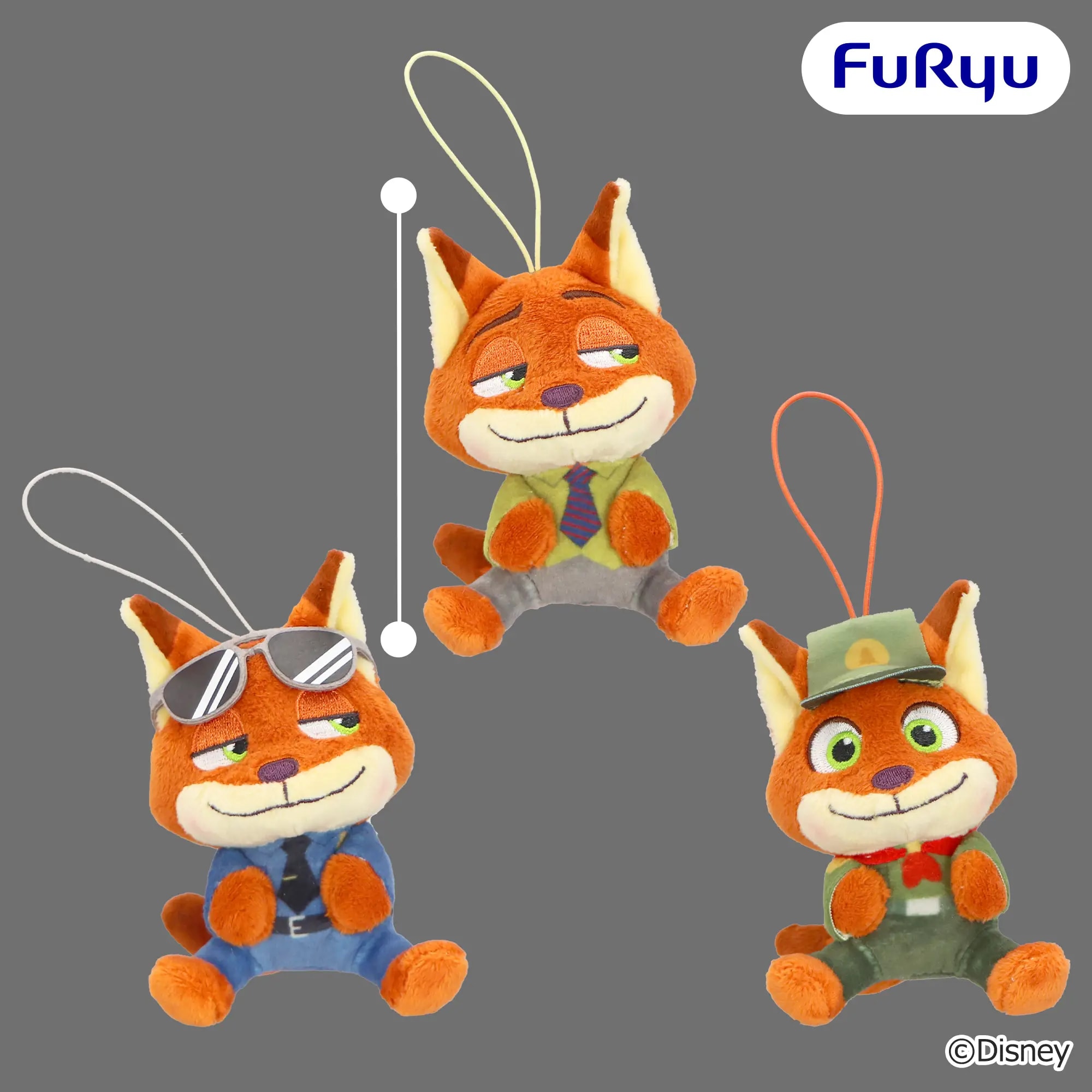 ズートピア WE LOVE YOU! -Nick Wilde- こてっとぺったんミニ マスコットのプライズ画像