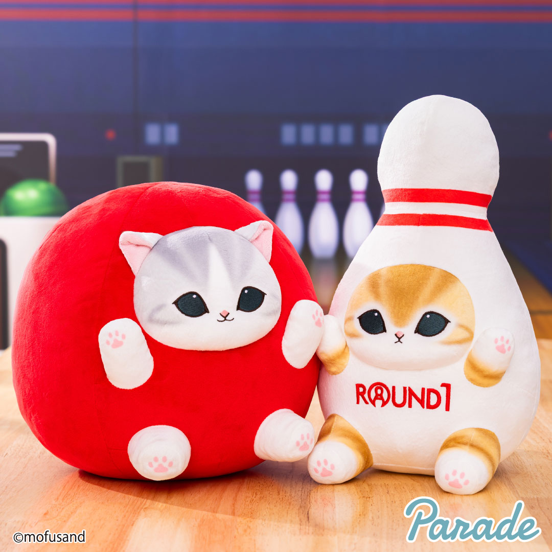 mofusand BIGぬいぐるみ～ROUND1コラボver.～のプライズ画像