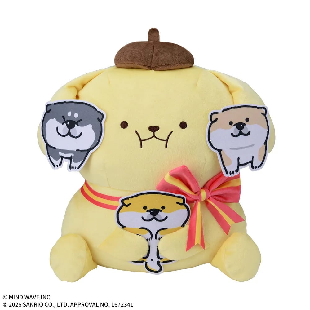 ポムポムプリン×しばんばん Lぬいぐるみのプライズ画像
