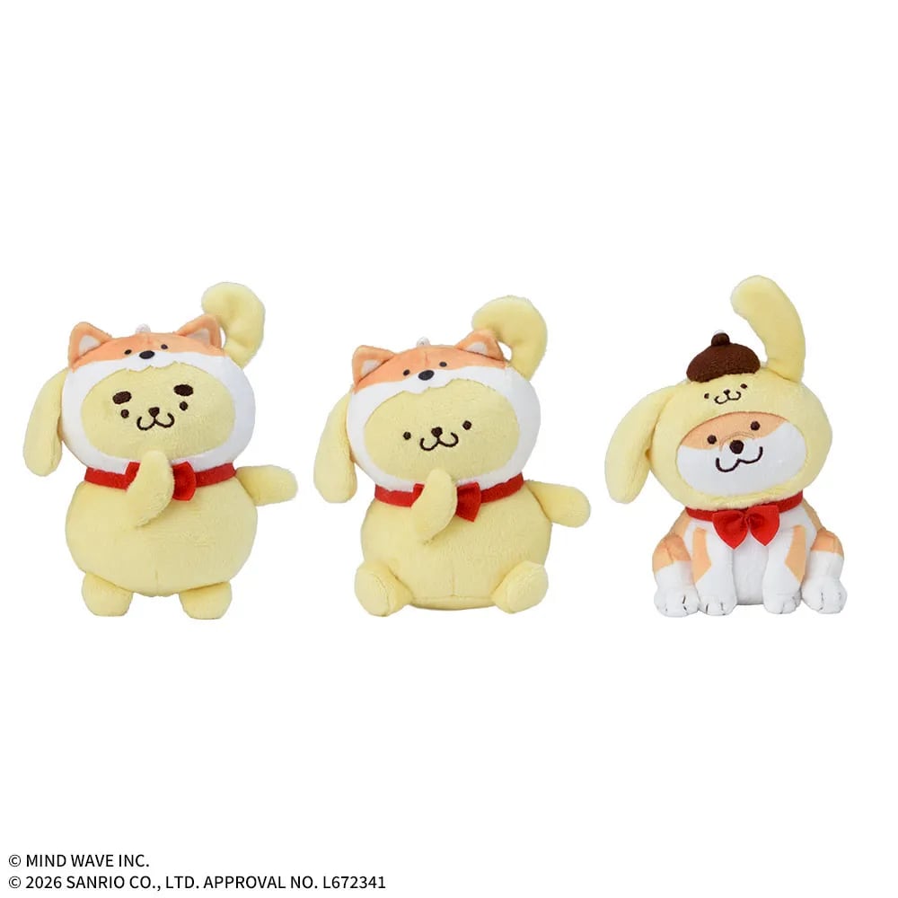 ポムポムプリン×しばんばん マスコットのプライズ画像