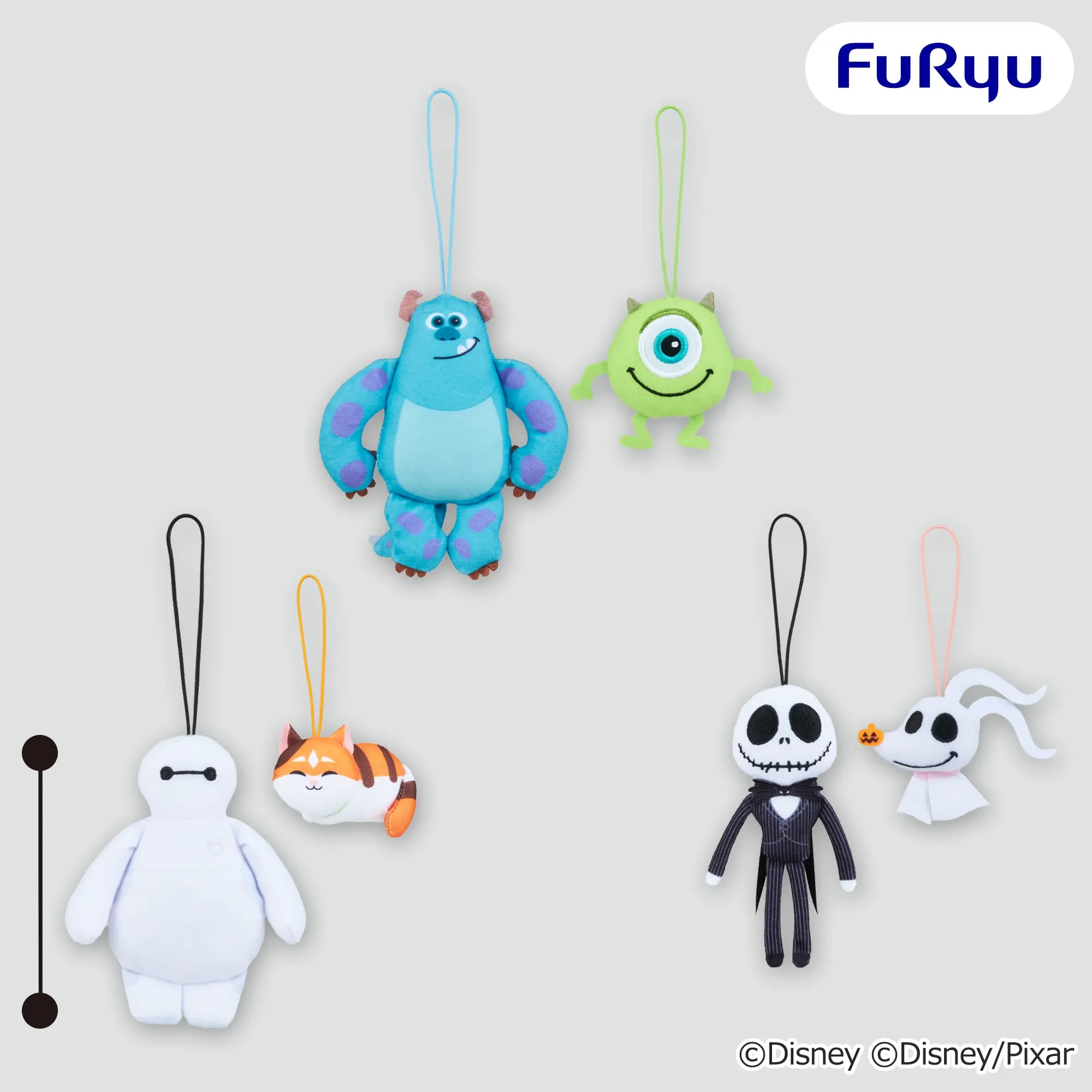 ディズニー＆ピクサーキャラクター ぺたっとペアマスコットのプライズ画像