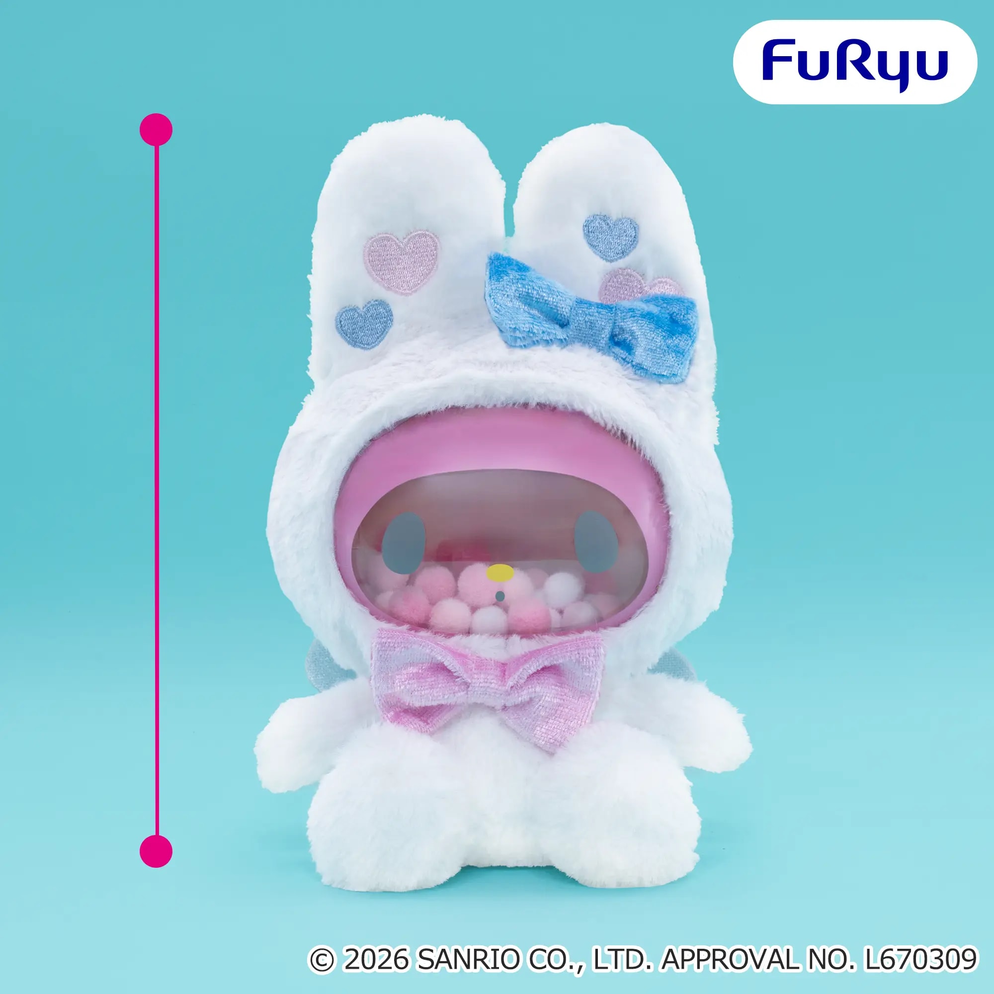 マイメロディ エンジェルクリアポフィのプライズ画像