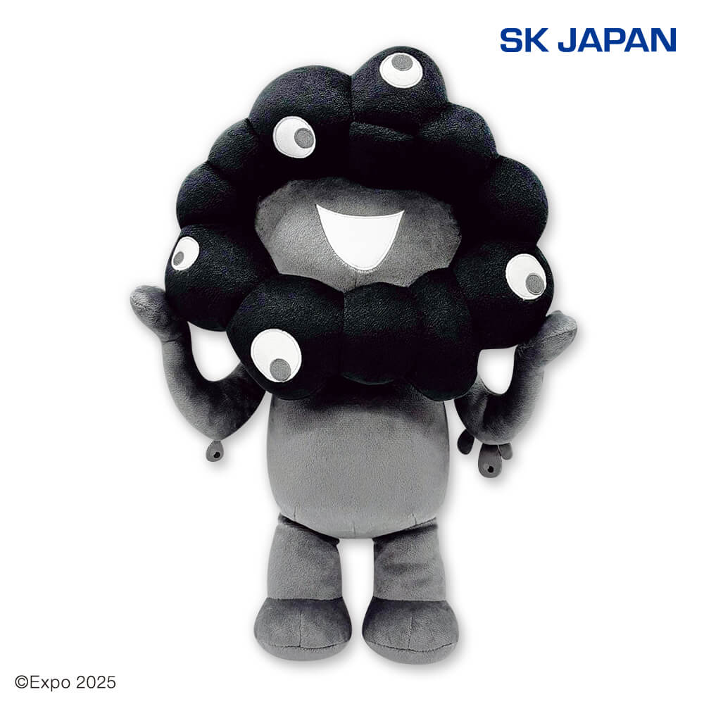 EXPO2025 ミャクミャク ブラック超BIGぬいぐるみのプライズ画像