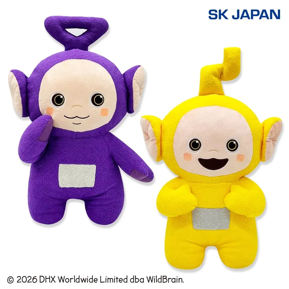 テレタビーズ デフォルメいろんな顔BIGぬいぐるみ(ティンキー・ウィンキー/ラーラ)のプライズ画像
