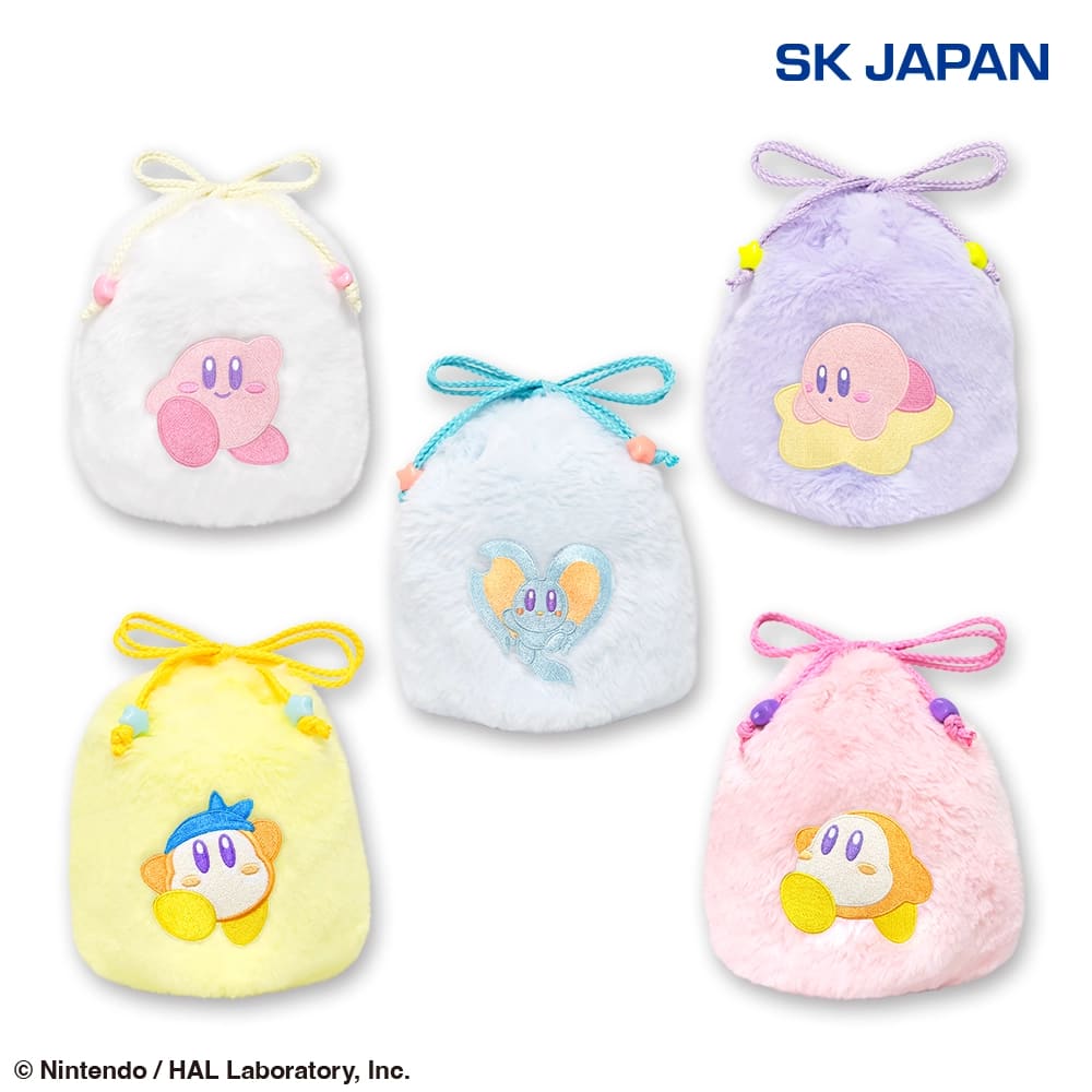 星のカービィ もこもこ巾着のプライズ画像