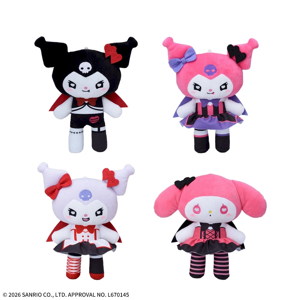 ゆるかわ サンリオキャラクターズ ぬいぐるみ‐クロミ・マイメロディ‐ Sparkling Celebrate あしながVer.のプライズ画像