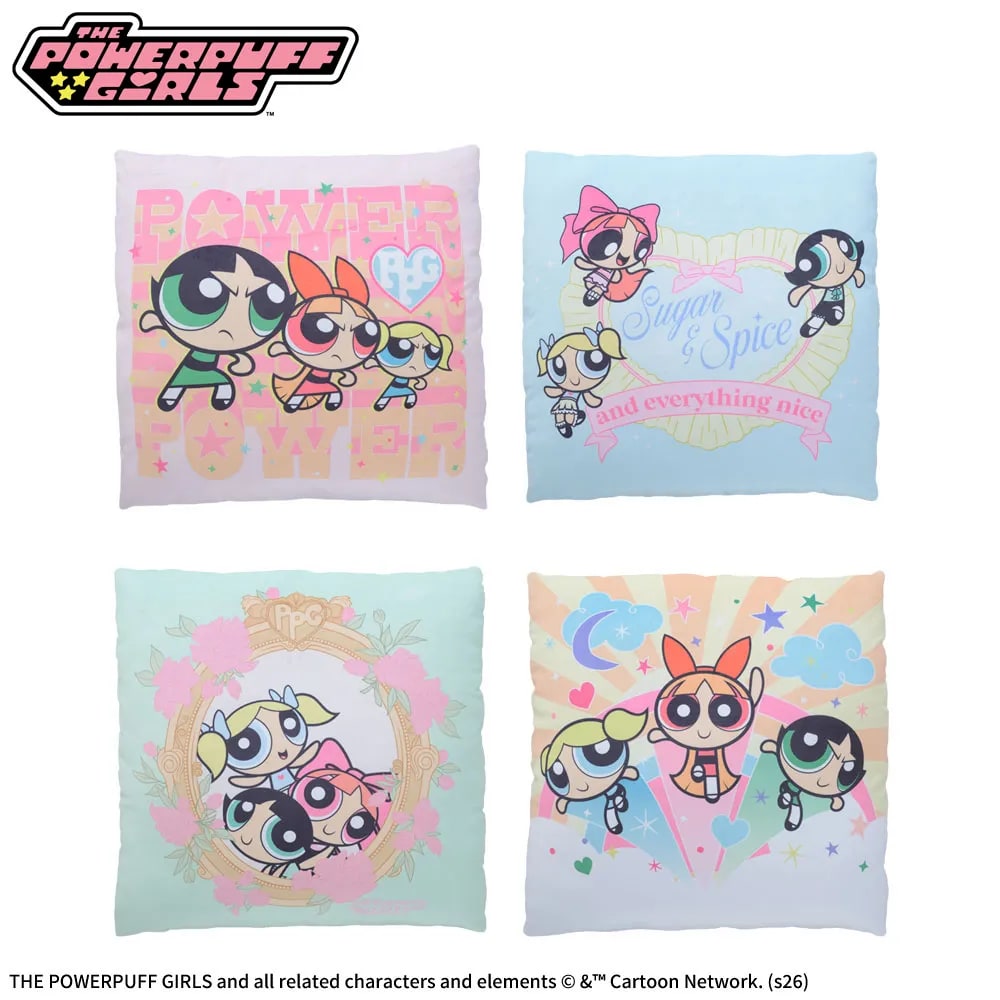 パワーパフ ガールズ スーパーギガザッカぐらもっちクッションのプライズ画像