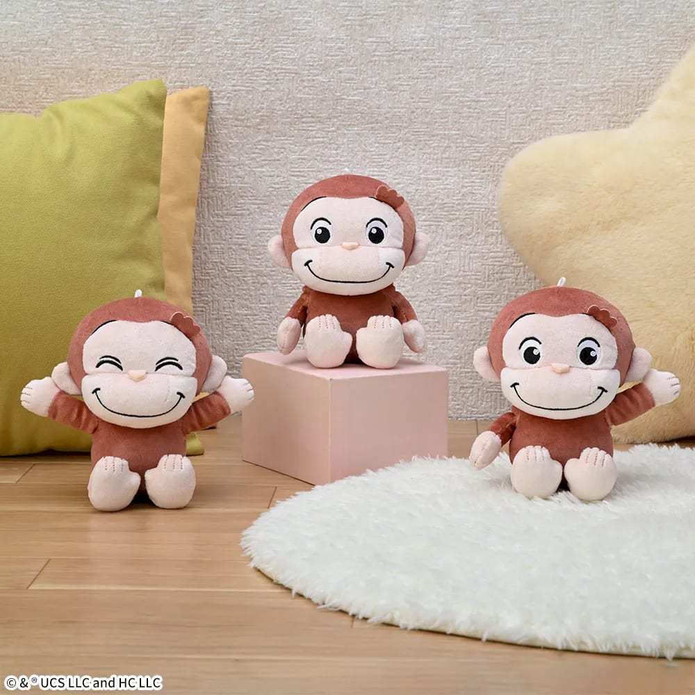 おさるのジョージ ぽってりぬいぐるみ もっちりのプライズ画像
