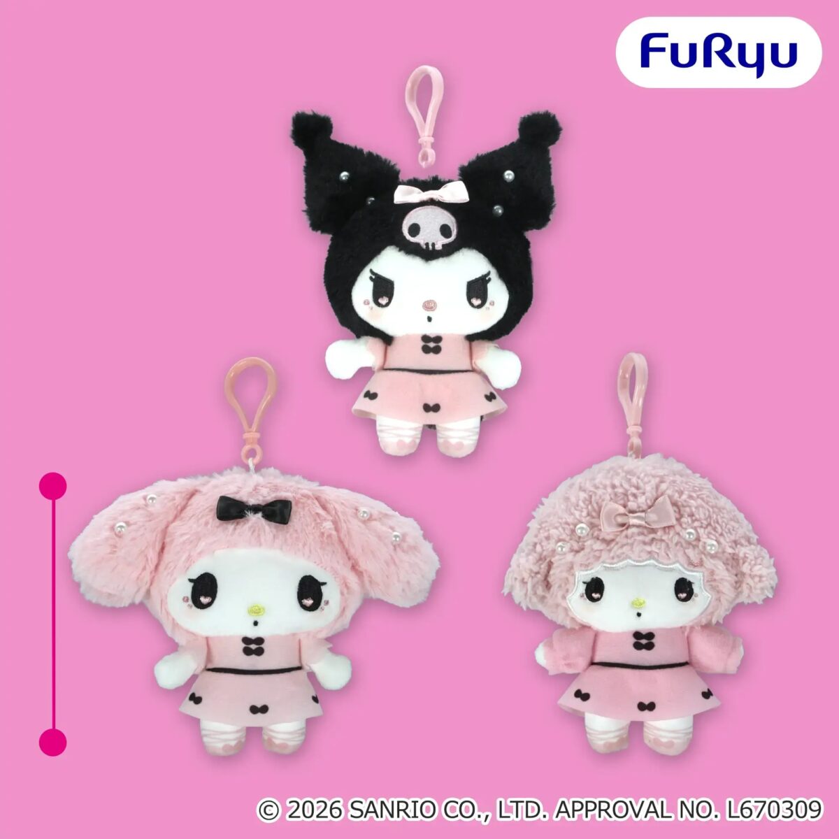 サンリオキャラクターズ ロマンティックガーリーくりっぴぃ ぬいぐるみのプライズ画像