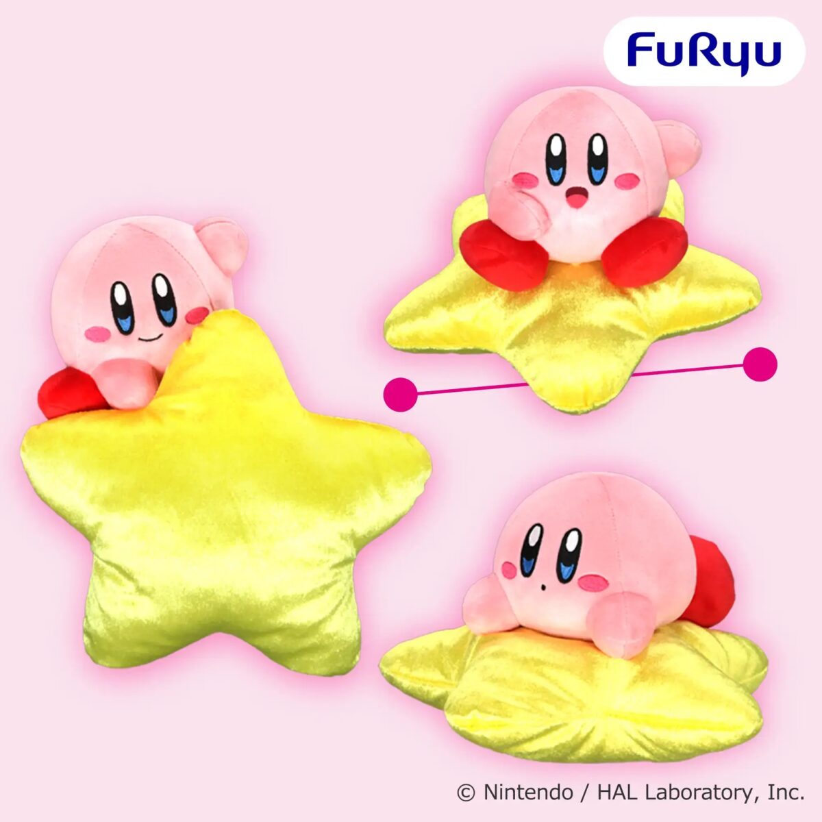 星のカービィ ワープスターカービィぬいぐるみのプライズ画像