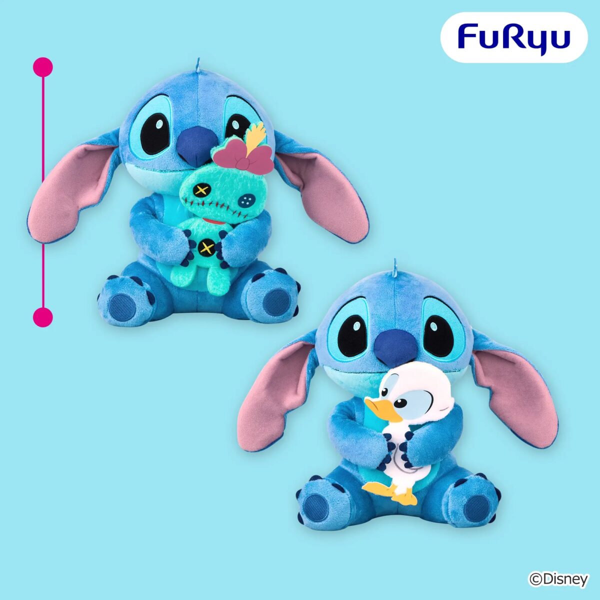 ディズニー スティッチ おともだちぎゅっ！BIGぬいぐるみのプライズ画像