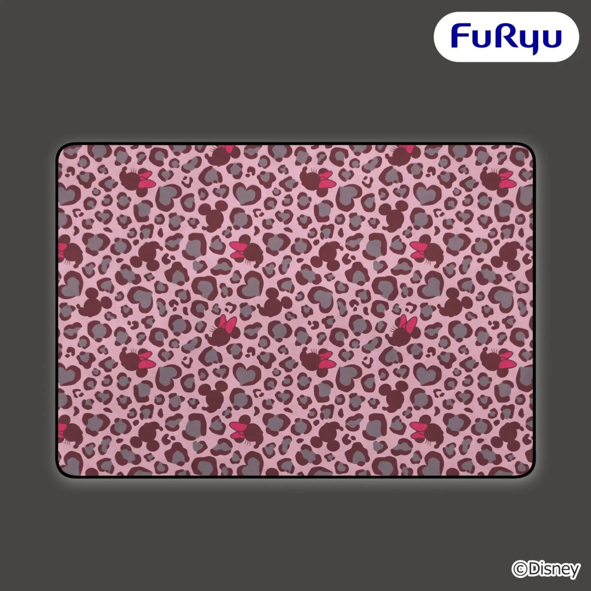 ミッキーマウス＆ミニーマウス ギャルっぽレオパード 大きな毛布のプライズ画像