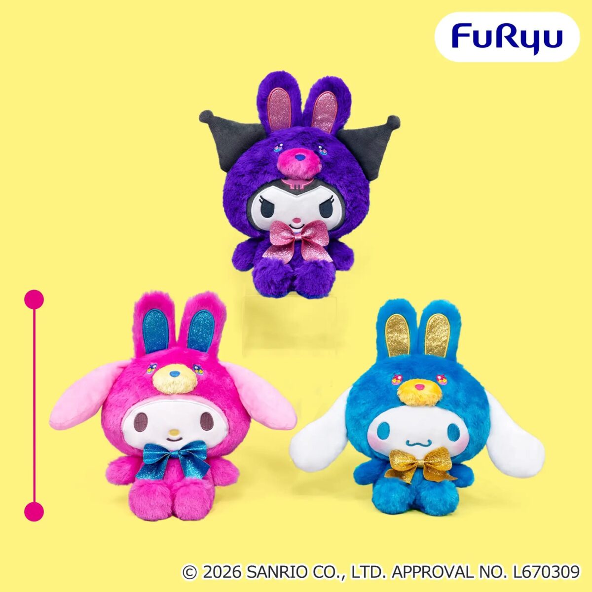 サンリオキャラクターズ ビビッドラビットBIGぬいぐるみのプライズ画像