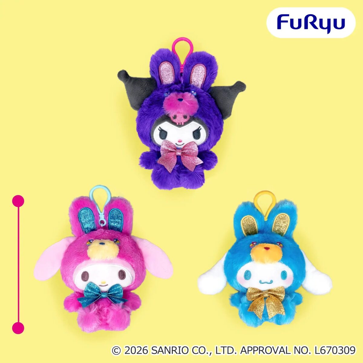 サンリオキャラクターズ くりっぴぃ ぬいぐるみ～ビビッドラビット～のプライズ画像