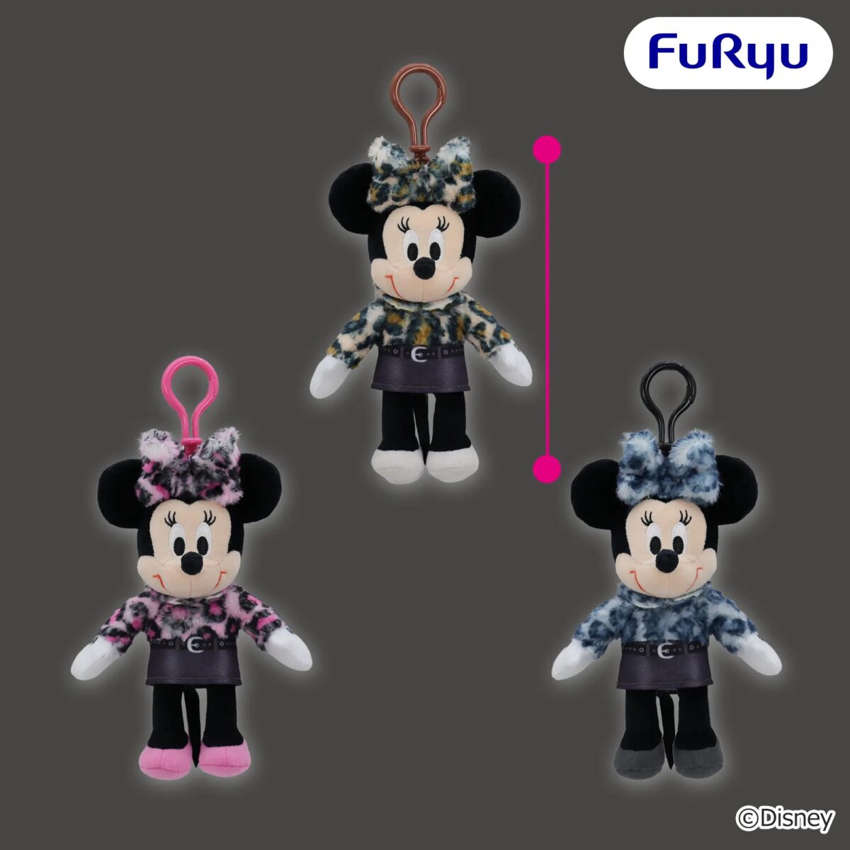 ミニーマウス ギャルっぽレオパード くりっぴぃぬいぐるみのプライズ画像