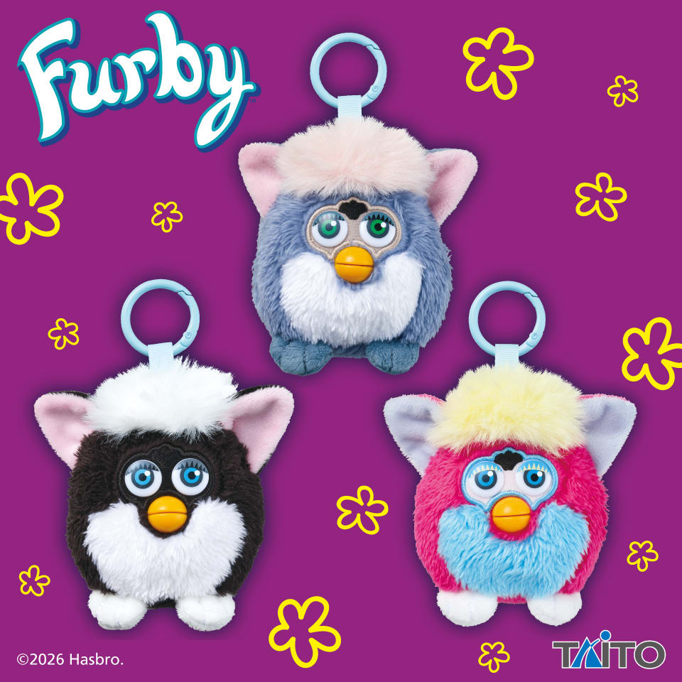 ファービー レトロファービー ぬいぐるみマスコット エレファント＆スカンク＆シャーベットのプライズ画像