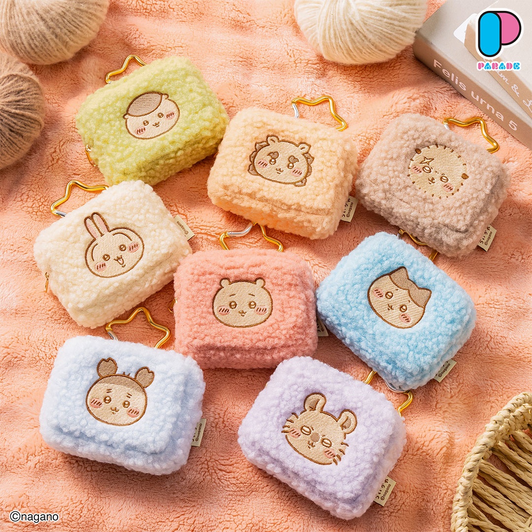 ちいかわ カラビナつきもこもこポーチのプライズ画像