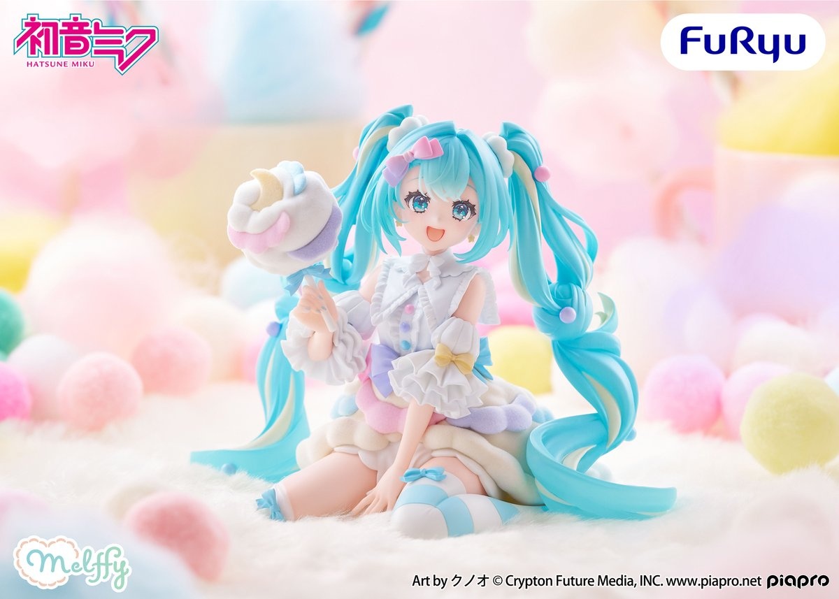 初音ミク melffy figureーコットンキャンディーのプライズ画像