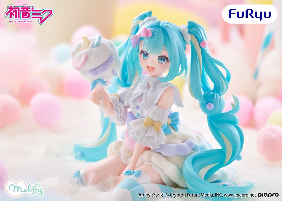 初音ミク melffy figureーコットンキャンディーのプライズ画像