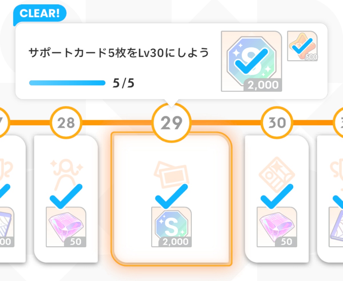 P課題のサポートカード強化