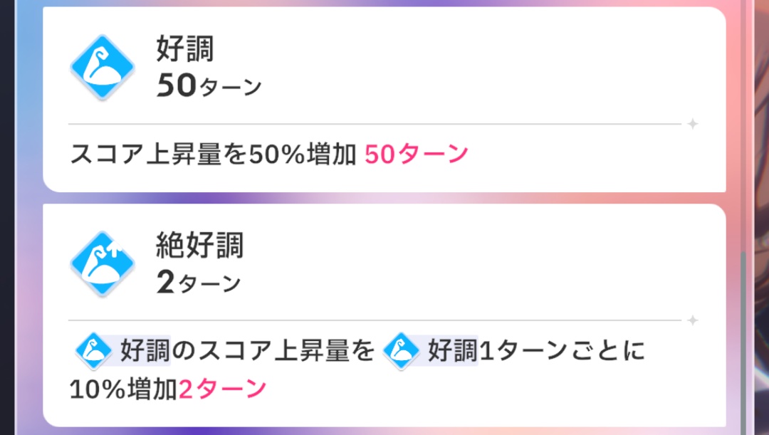好調と絶好調の画像