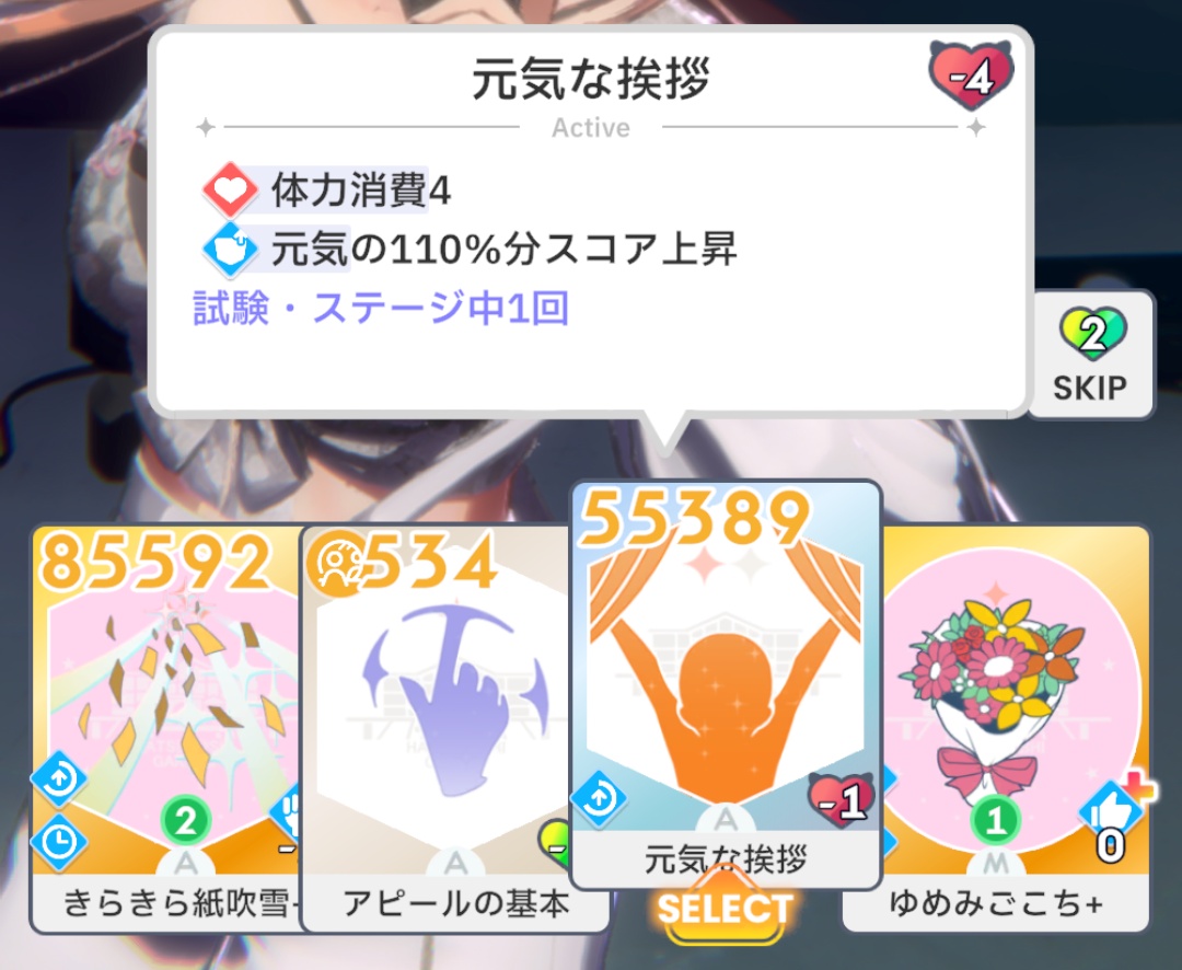 元気のスコア上昇の参考