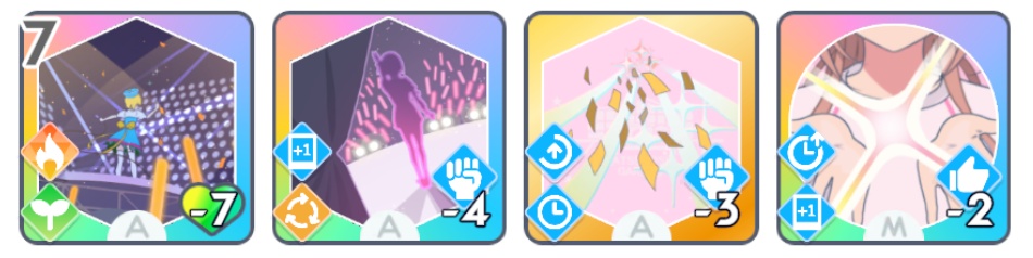 総合芸術・輝くキミへ・きらきら紙吹雪・私がスターのスキル画像