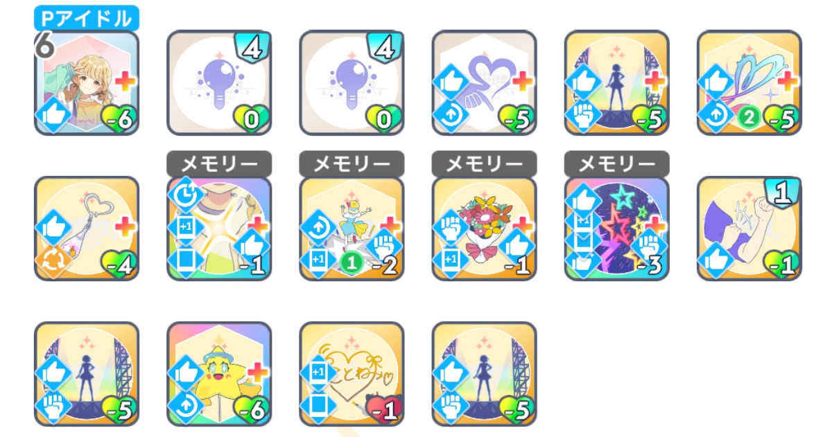 最終的なスキル編成