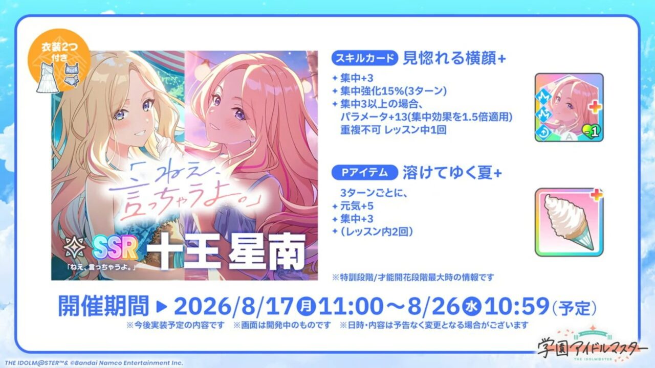 水着星南の性能